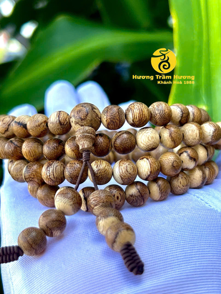 🌿 VÒNG TAY TRẦM HƯƠNG 108 HẠT – THIÊN KHÁNH AN 🌿