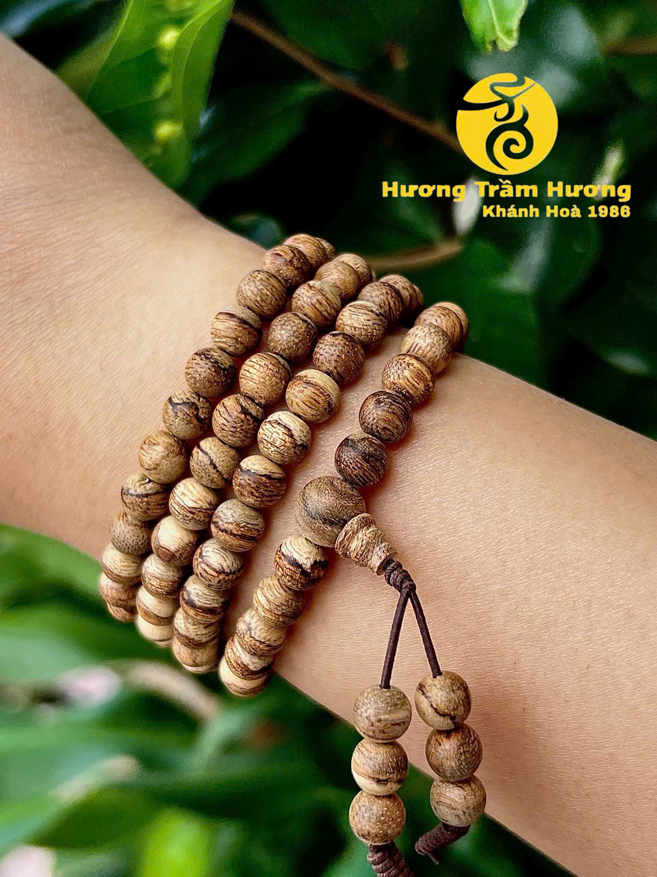 Vòng Trầm Hương 108 Hạt 6 Ly Cho Nữ – Kim Mẫu An