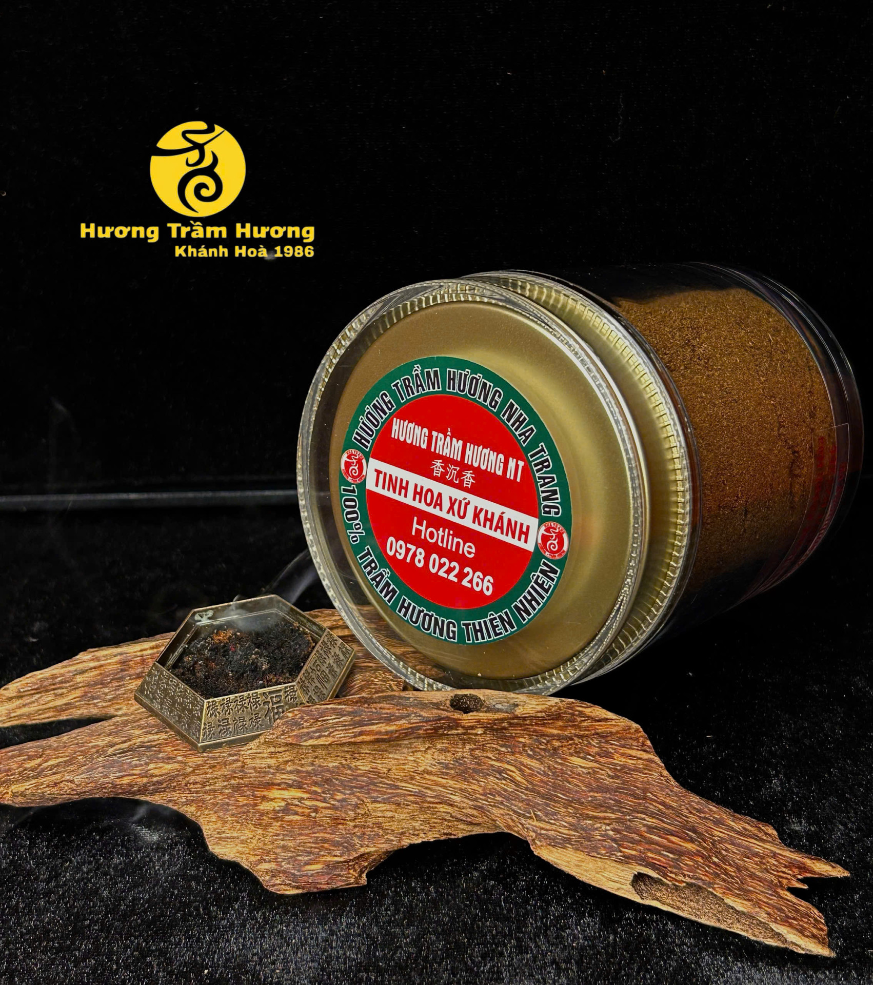 Trầm Bột Thiên Nhiên 55g – Hương thơm nguyên bản từ gỗ trầm tự nhiên