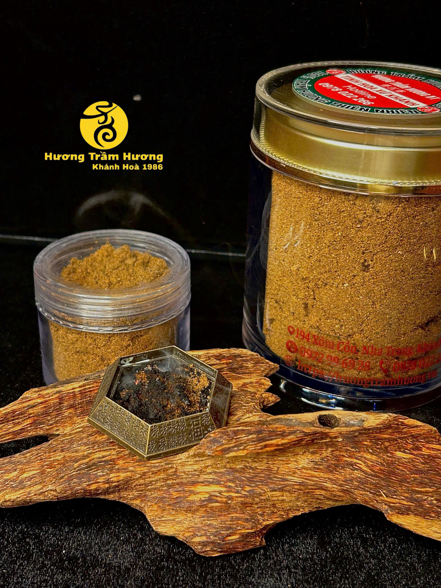 Trầm Bột Thiên Nhiên 55g – Hương thơm nguyên bản từ gỗ trầm tự nhiên