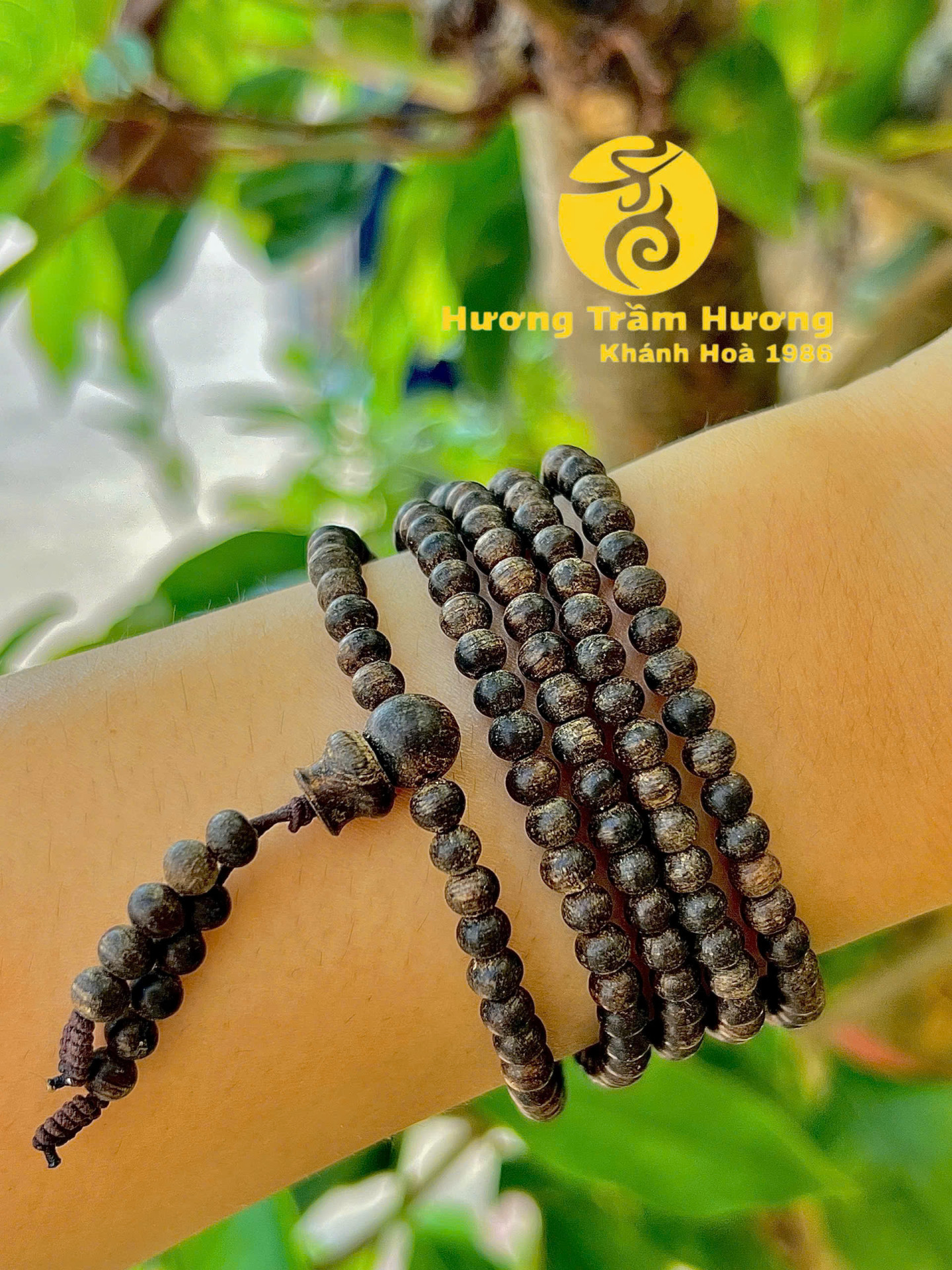 Vòng Trầm Hương 216 Hạt Cho Nữ Huyền An Liên Hoa | Trầm Hương Khánh Hòa