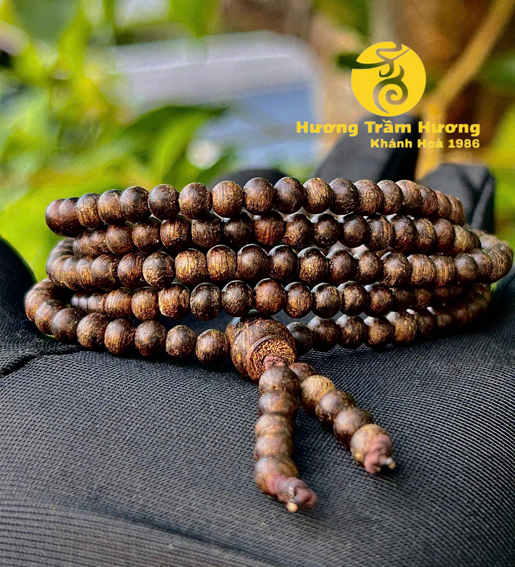 Vòng Trầm Hương 216 Hạt Cho Nữ Huyền An Liên Hoa | Trầm Hương Khánh Hòa