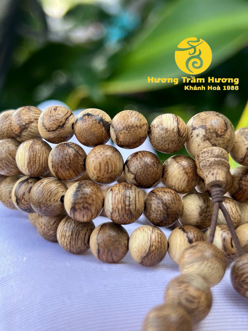 🌿 VÒNG TAY TRẦM HƯƠNG 108 HẠT – THIÊN KHÁNH AN 🌿