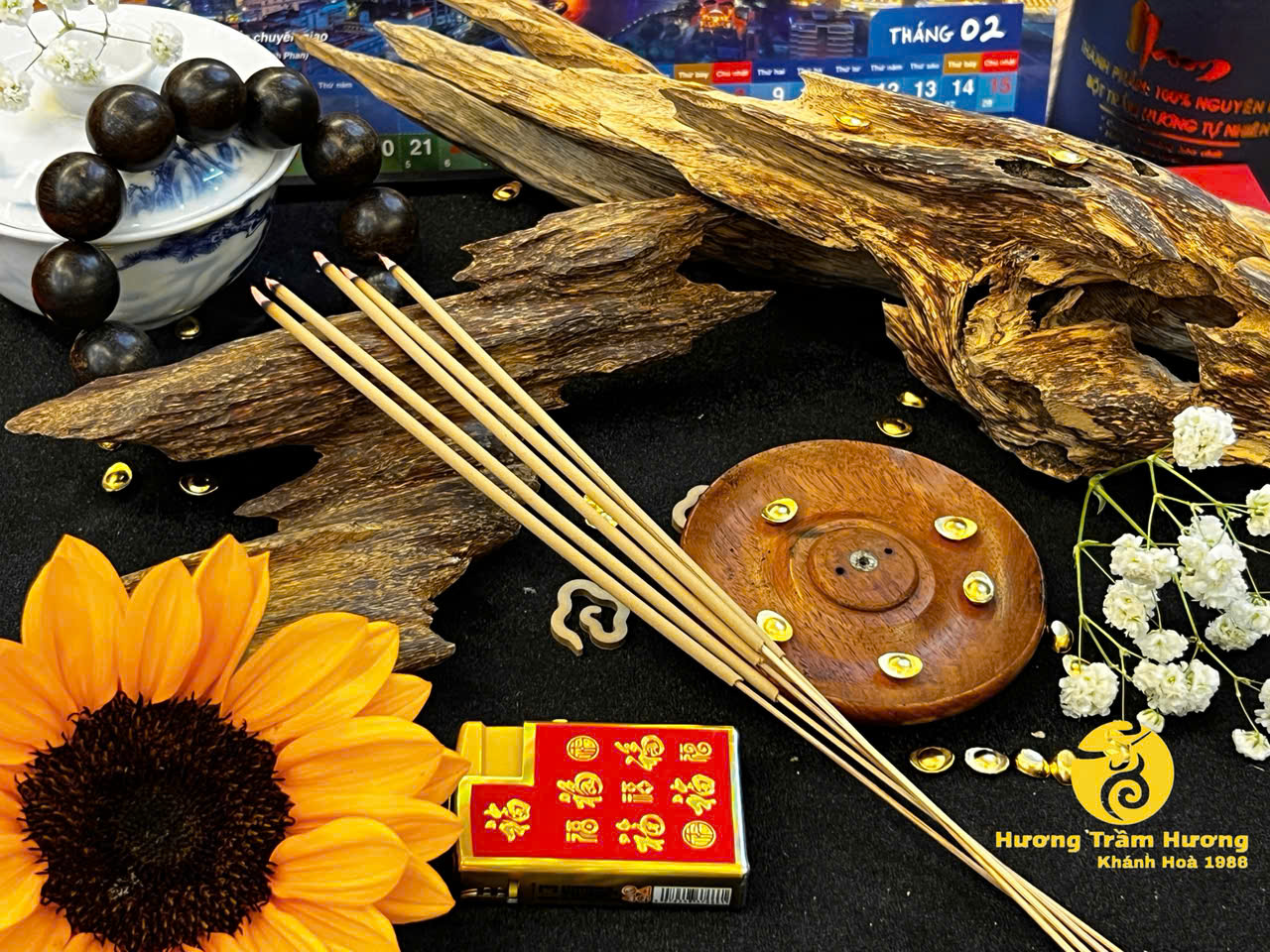 Nhang Trầm Gia Tiên Tài Lộc 3 tấc