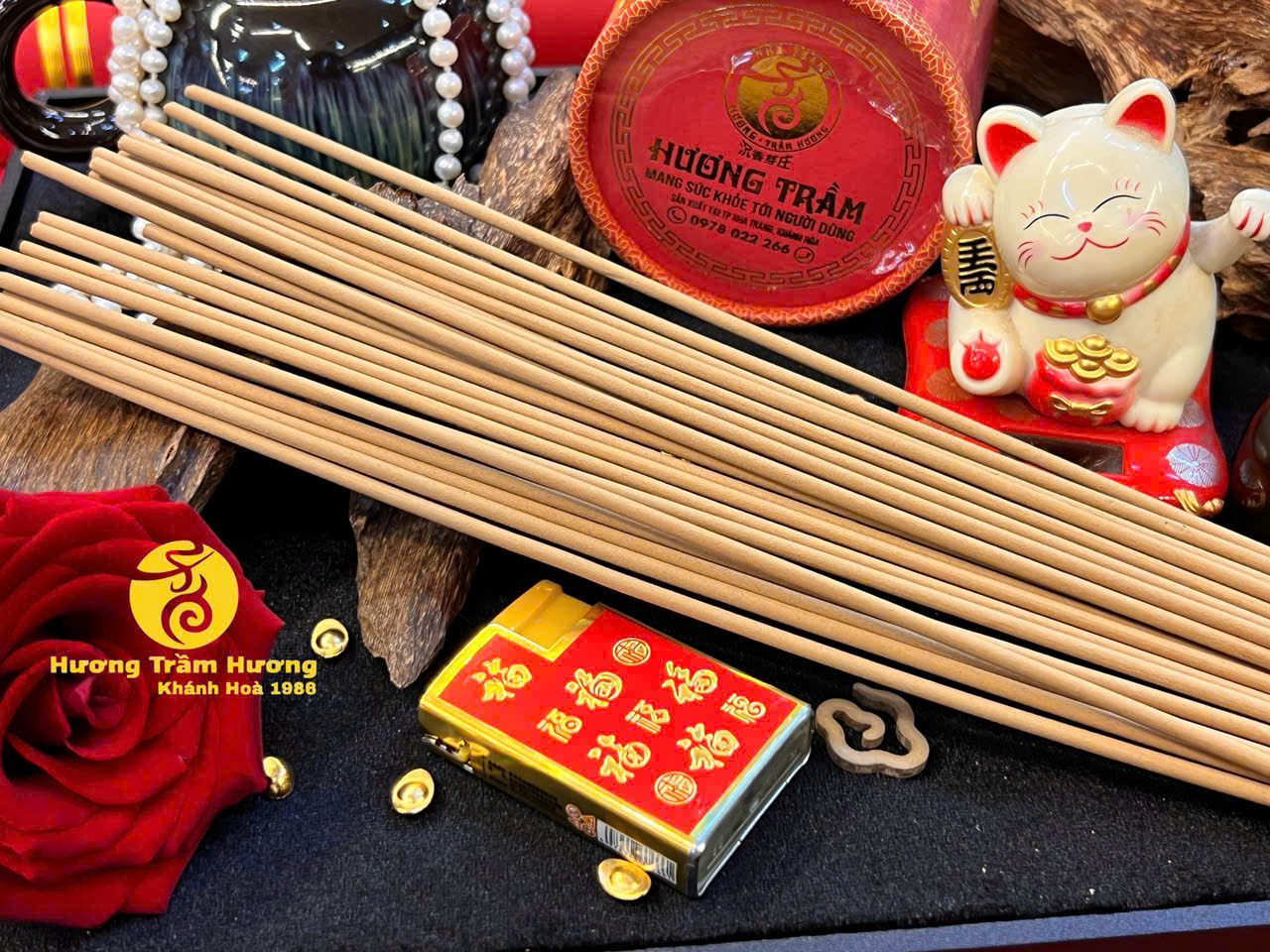 Nhang Trầm gia tiên 4 tấc Tài Lộc