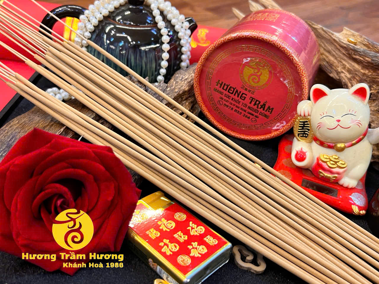 Nhang Trầm gia tiên 4 tấc Tài Lộc